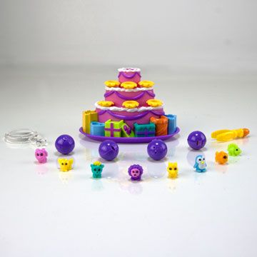 SQUINKIES ~Squinkies Zinkies  BIRTHDAY CAKE~♥WITH 12 SQUINKIES♥NIP 