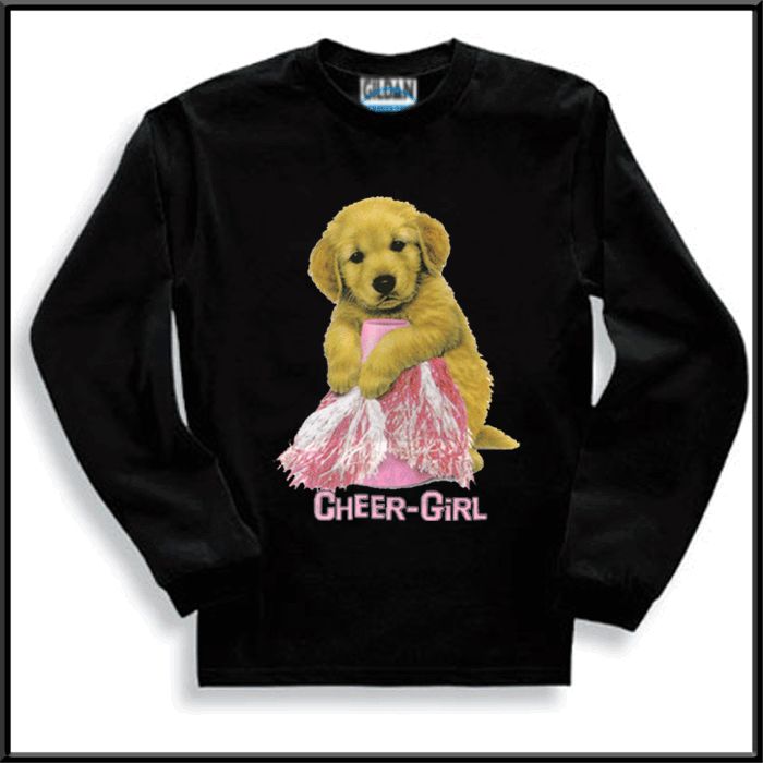 Cheer Girl Retriever Cheerleader T Shirts Kids s M L