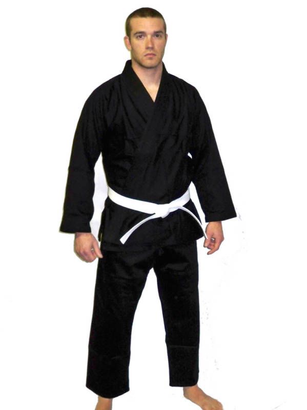 Blank Jiu Jitsu Gi bjj Kimono Black Light Weight A5