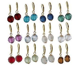 Birthstone Lever Back Earrings Set of 12 by Garold Miller