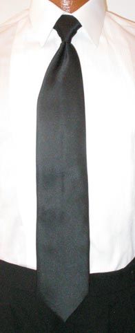 in the package Black Satin Pre tied Windsor Tie. The perfect black tie 