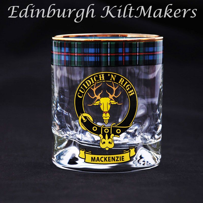 Craig Clan Crested Whisky Glass Tartan Whisky Glasses