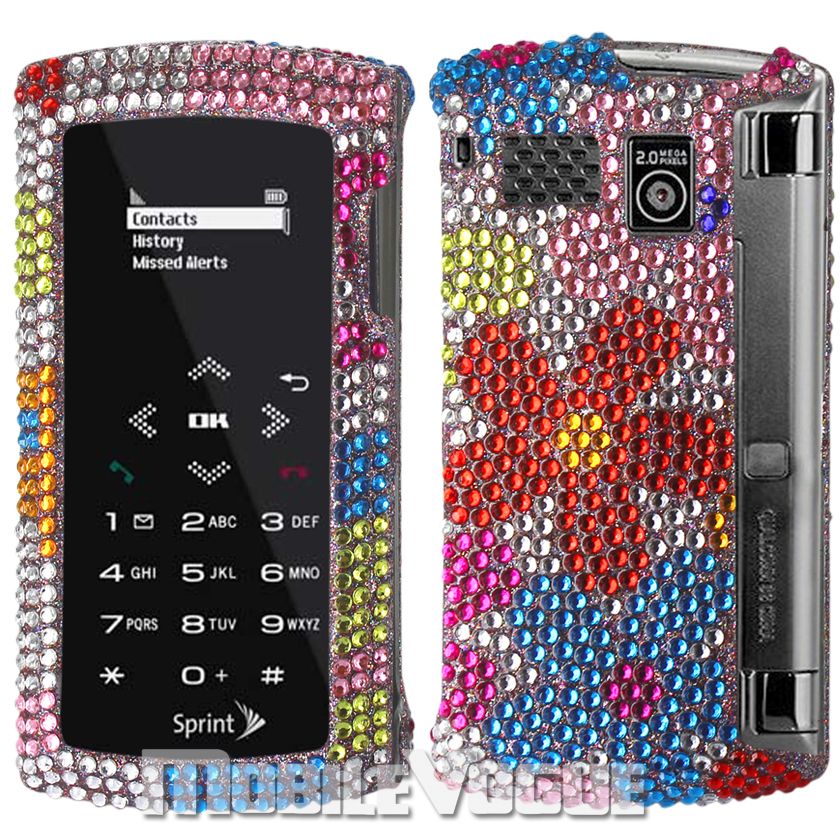 Bling Diamante Rhinestone Hard Case Cover for Sanyo Incognito SCP 6760 