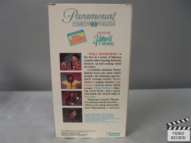   Comedy Theater Vol 1 Well Developed VHS Howie Mandel Bob Saget