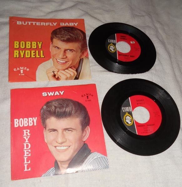 1960s Bobby Rydell Teen Pop Cameo 45 RPM Records in Picture Sleeves 