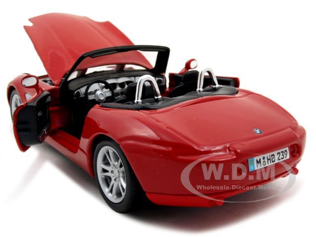  diecast model of bmw z8 red die cast model car by maisto has steerable