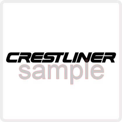 PAIR OF CRESTLINER BOATS DECALS   2h x 18w ea. choose color