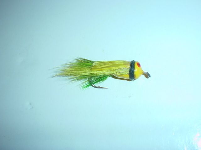 1924 Vintage Heddon Bob Davis 54 Bass Bug Lure Tuff Green Hair Tail 