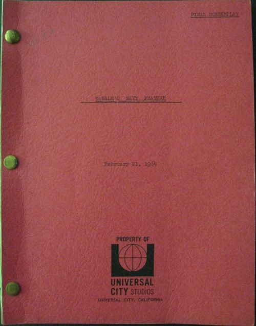 Frank J Gill Jr G Carleton Brown McHales Navy Original Screenplay 