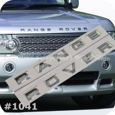 CHROME RANGE ROVER P38 BONET HOOD TAILGATE LETTER BADGE DECAL 