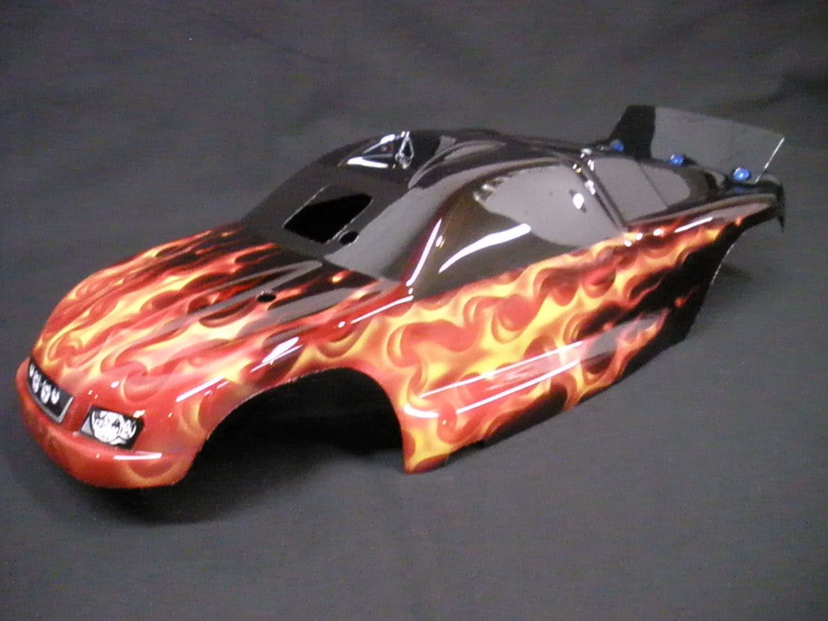 Custom Painted RC Body Traxxas Jato 3 3 True Fire 5511 Zielke Racing on  PopScreen