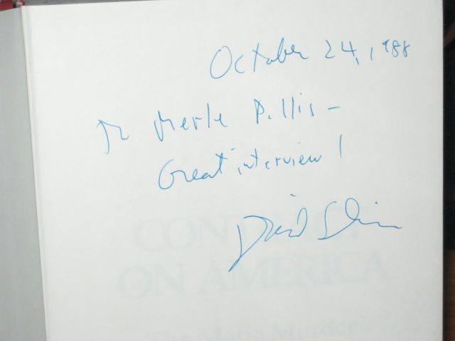 Contract on America Mafia Murder of JFK David E Scheim Autographed 