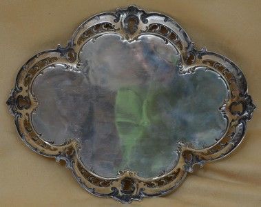   German 800 Silver Vanity Tray Hugo Bohm Post 1887 Beautiful