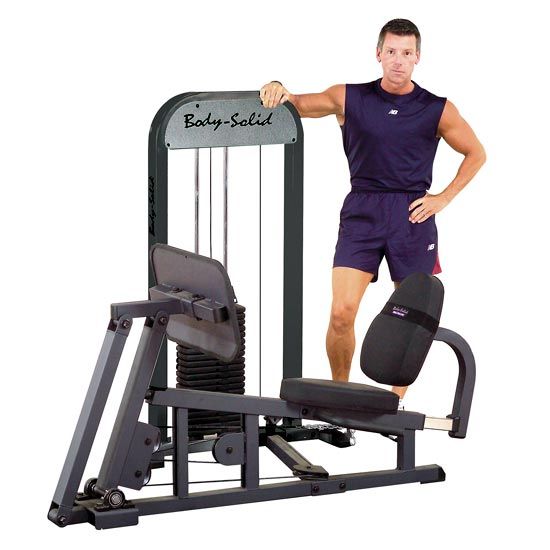 Body Solid Leg Calf Press Weight Stack Machine GLP STK