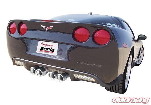 Borla Catback Exhaust with Quad Oval Tips Chevrolet Corvette C6 05 08 