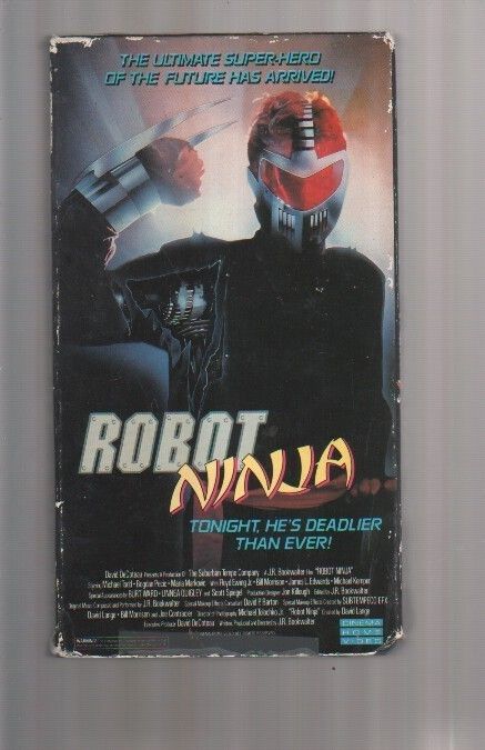 Robot Ninja Michael Todd Bogdan Pecic 1989 RARE VHS