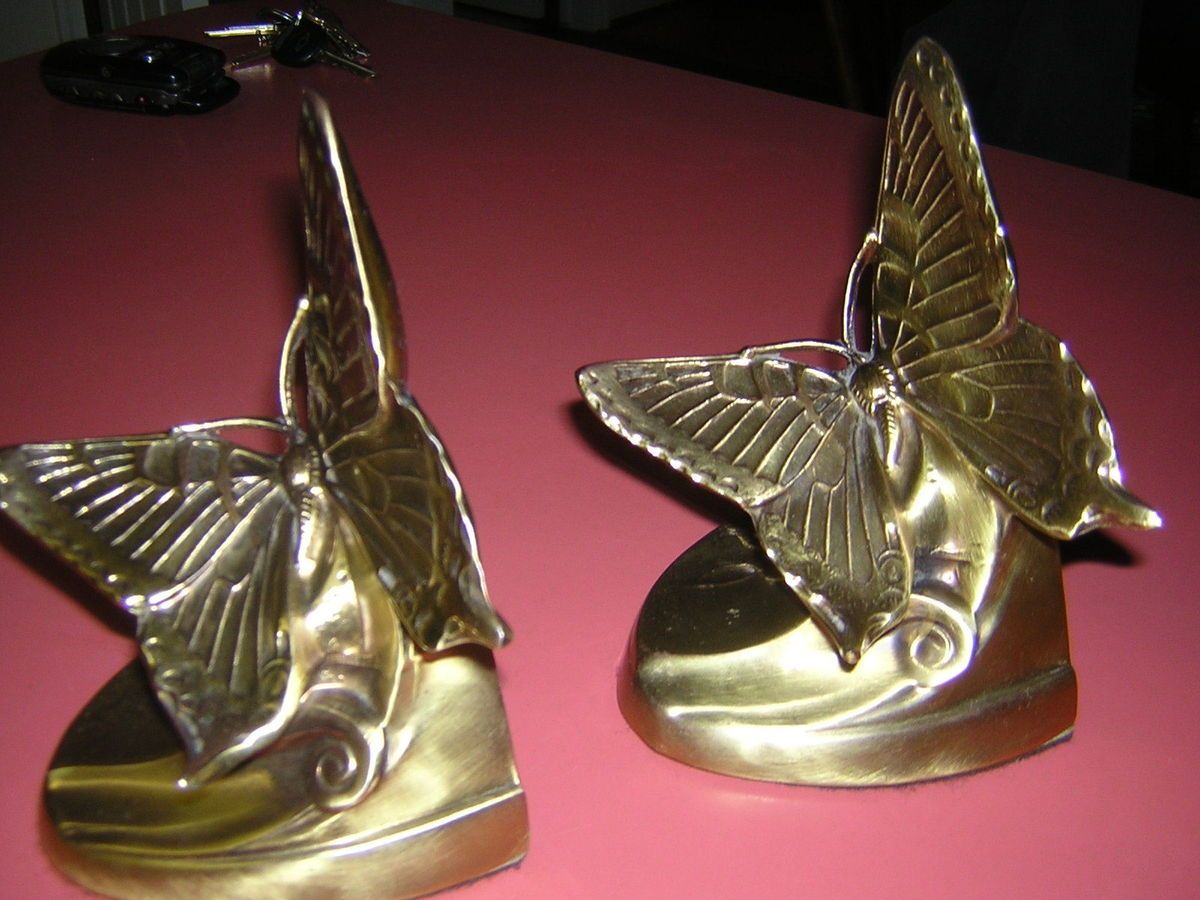 Brass Butterfly Bookends on PopScreen