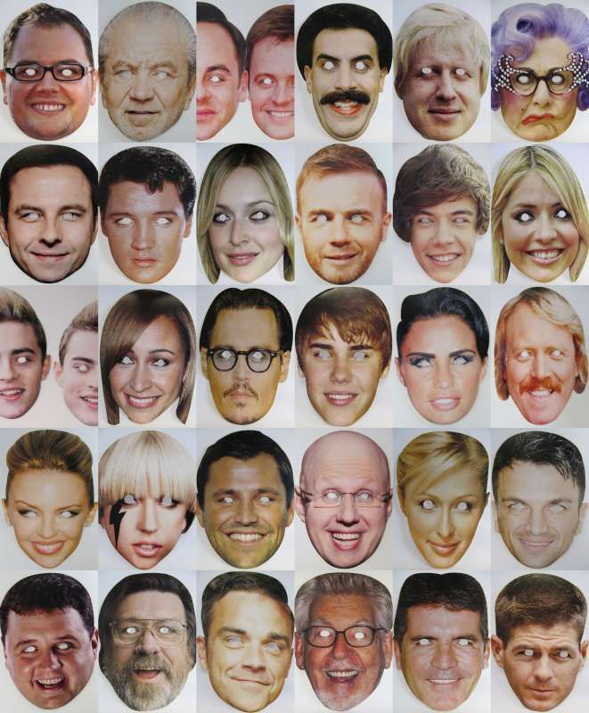 Celebrity Masks Party Supplies Celebrities Hen Stag Night Fancy Dress 