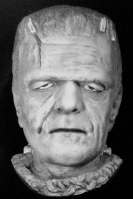 Boris Karloff Bust Life Mask as The Monster from Son Of