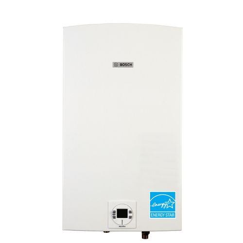 BOSCH NATURAL GAS TANKLESS WATER HEATER 2400ES W STAINLESS STEEL VENT 