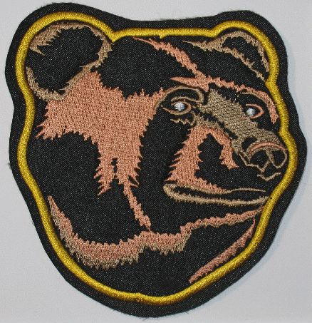 Boston Bruins Bear Head Shoulder Old Patch NHL Hockey