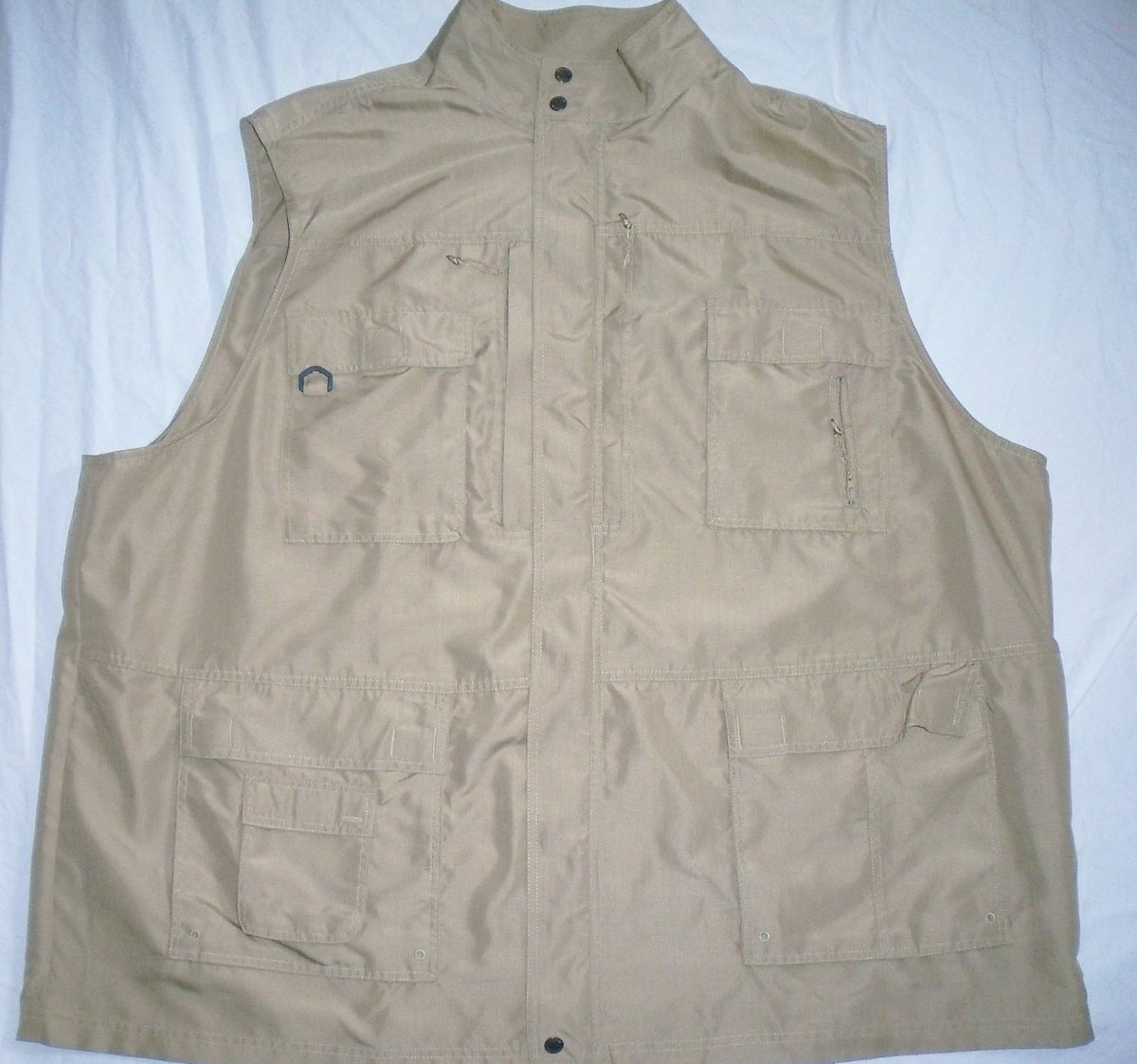 BOULDER CREEK Safari Hun Fish Hike Photog Shirt Top Jacket Vest 12 pkt 