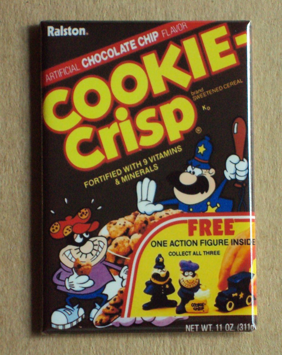   Fridge Magnet Cereal Box Chocolate Breakfast 80s Vintage Style