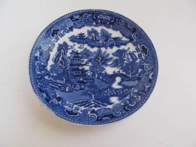 Adderley Blue Willow Broseley Pattern Saucer