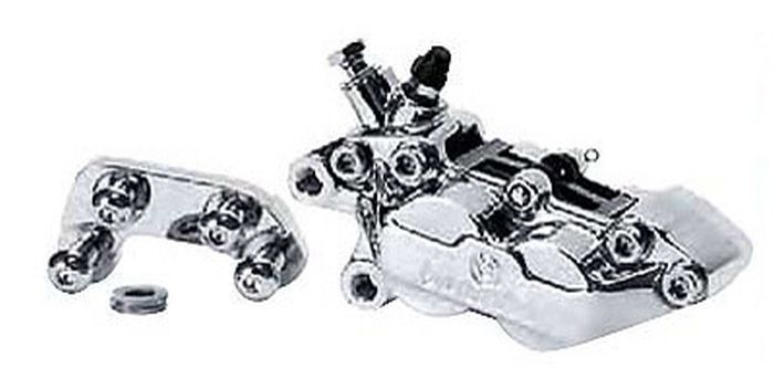 Brembo Rear Four Piston Differential Bore Caliper Rotor Kit