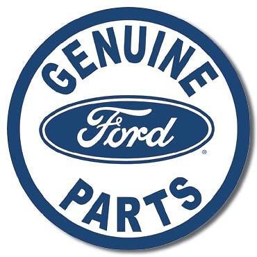 Antique Replica Tin Metal Sign Old Ford Genuine Parts Mustang Round 
