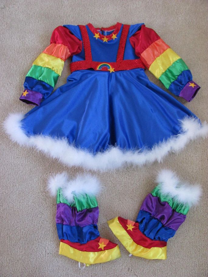Rainbow Bright Halloween Costume Pageant OOC Custom Girls Cartoon 