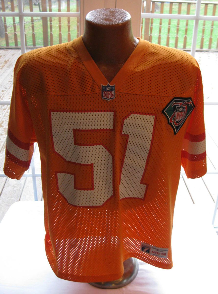 1994 Bucco Bruce Orange Tampa Bay Buccaneers Authentic 51 Jersey RARE 