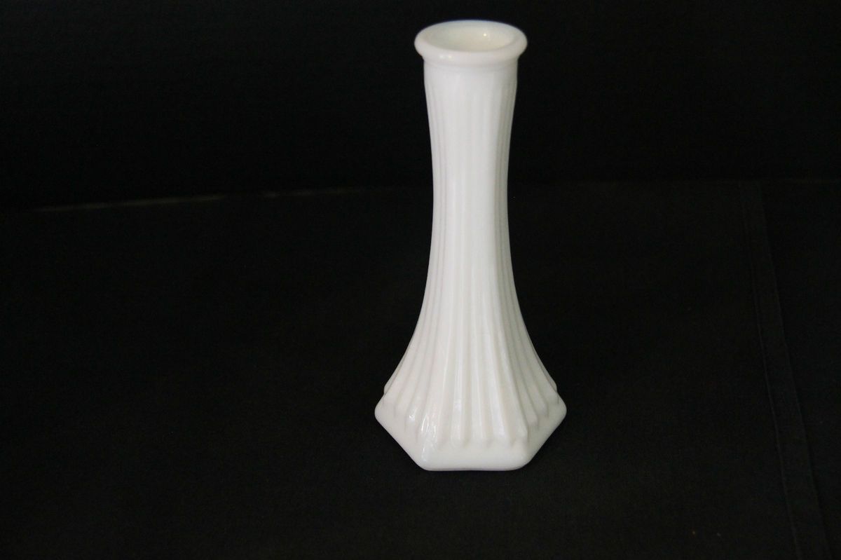 Vintage E O Brody Co Milk Glass Vase