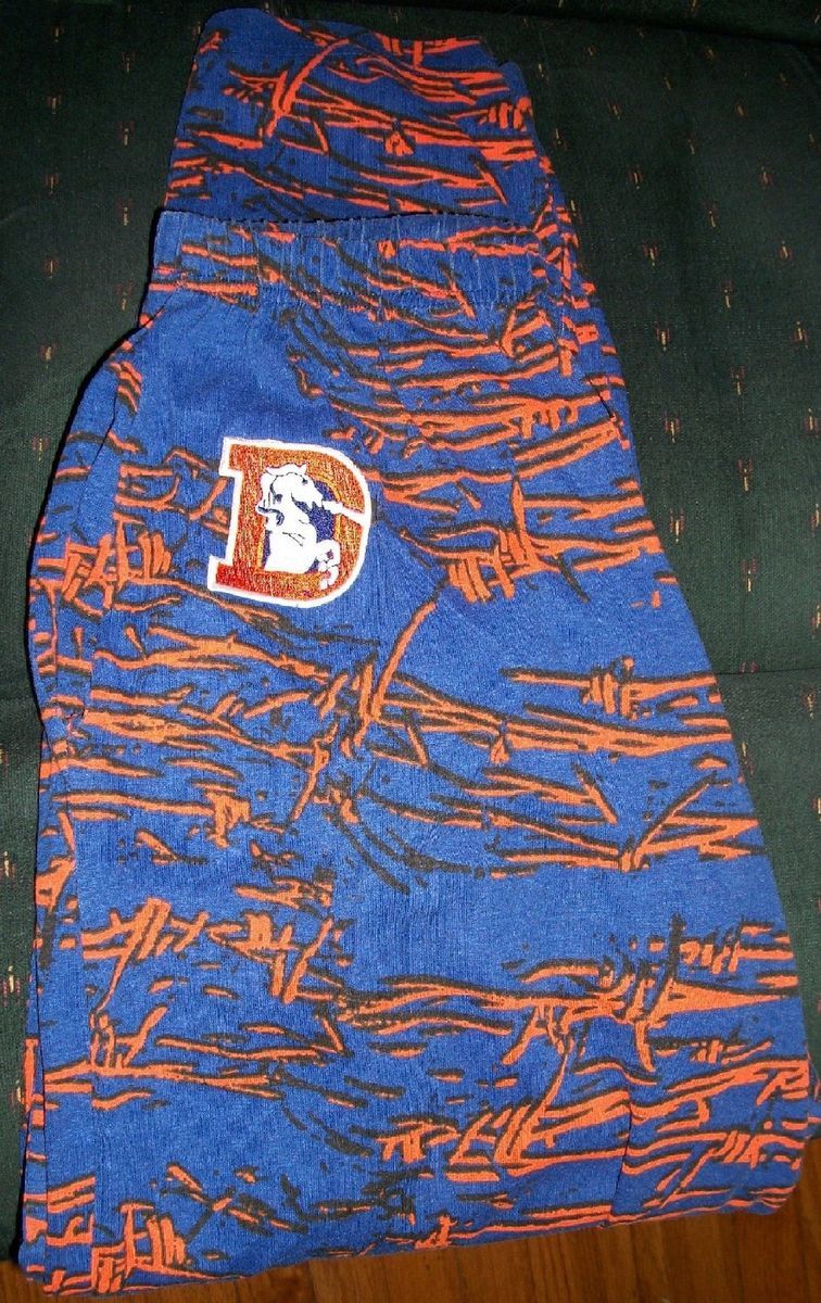    DENVER BRONCOS JOHN ELWAY ERA 1980s ZUBAZ MENS MED ORIGINAL OWNER