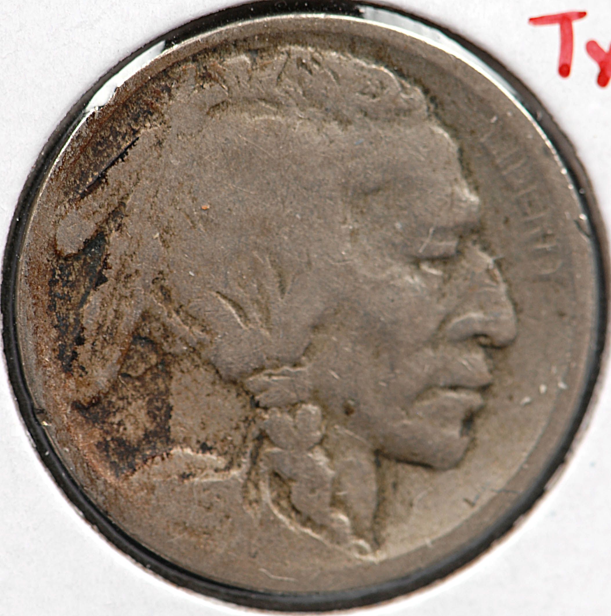 hair and on the buffalo key date buffalo nickel