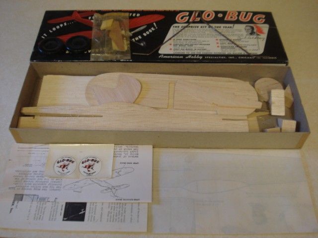 American Hobby Glo Bug Control Line Model Airplane Kit