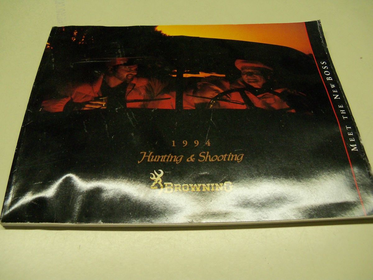 1994 Browning Hunting Shooting Catalog Firearms Knives Safes Clothes 