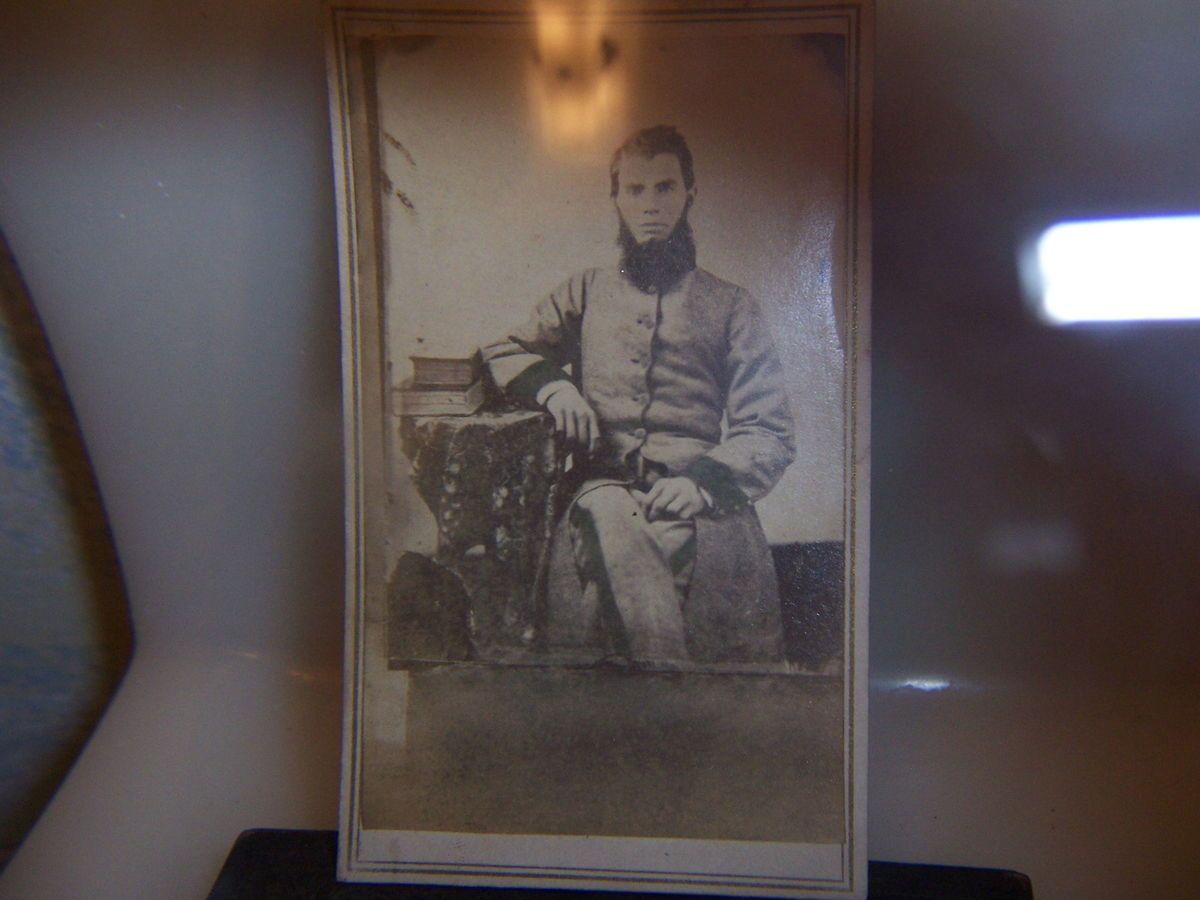 Confederate CDV Soldier Brownville Tennessee Backmark