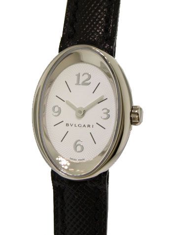 Bulgari Ladies Ovale 18k White Gold Swiss Made Watch OVW27GL N