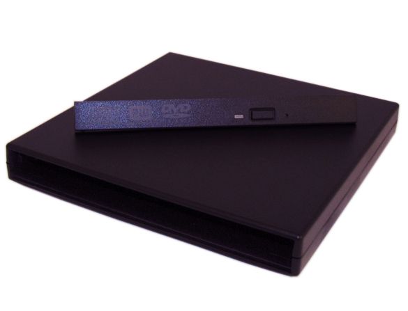 USB External Enclosure for SATA Laptop DVD Drive Burner