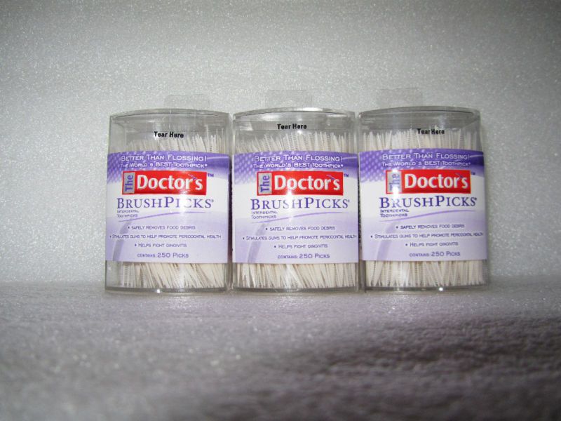 The Doctors Brush Picks Dental Toothpicks 3 x 275pcs