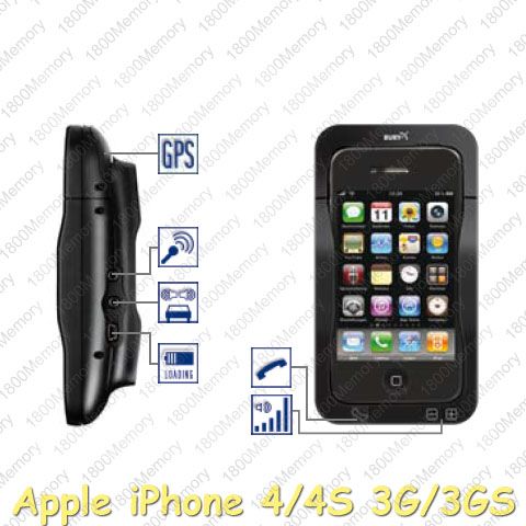 Bury Motion Bluetooth Hands Free Car Kit for iPhone 4 s 4S 3G 3GS 