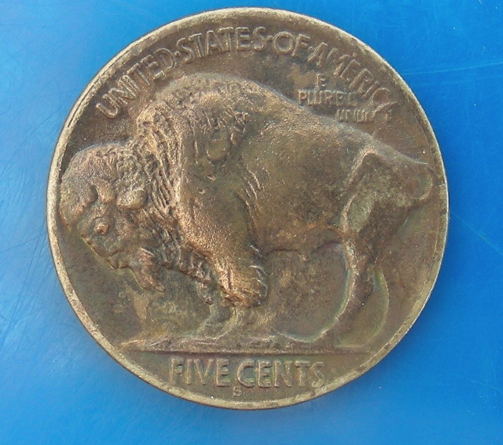 1913 s Buffalo Nickel VF RARE Type Two