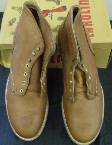 VINTAGE 60s 70s MENS #147 CAROLINA WORK HUNTING BOOTS SHOES NEW OLD SZ 