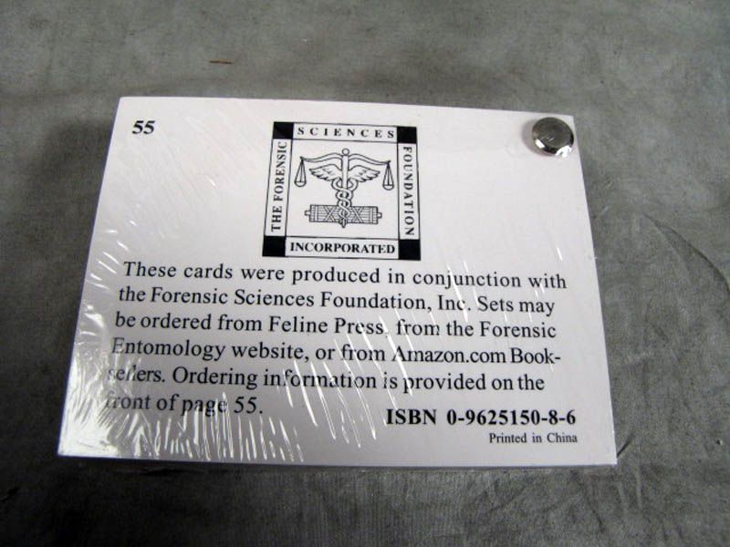 Forensic Insect Identification Cards Castner Byrd New