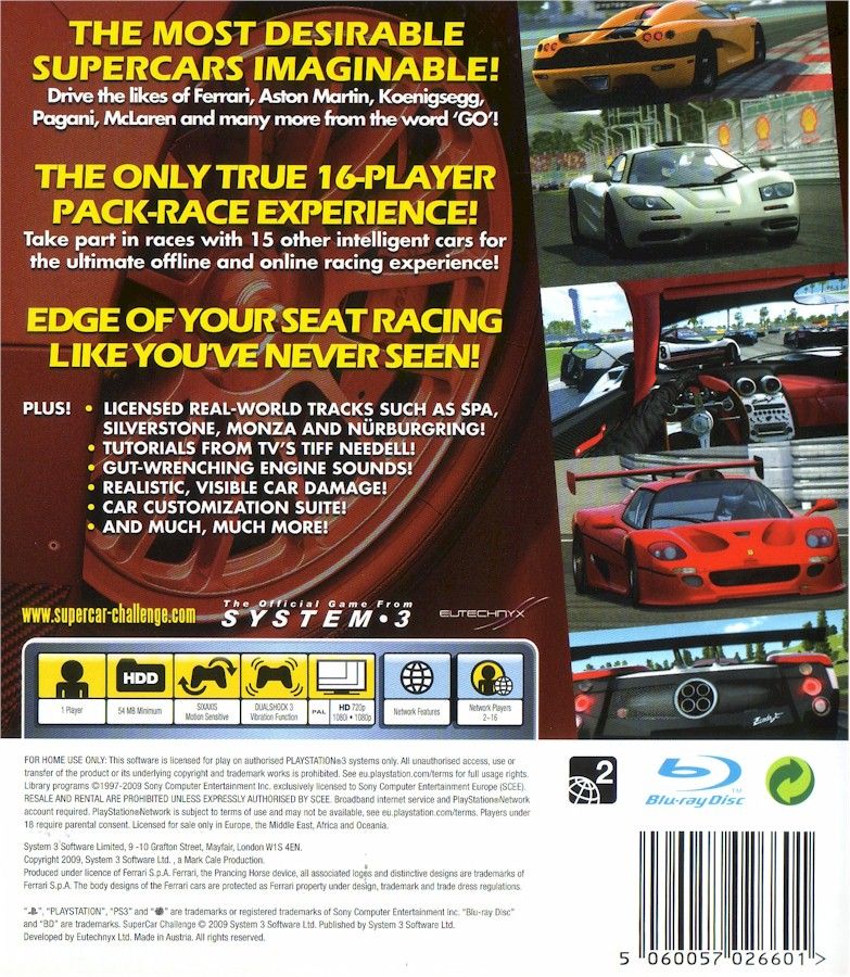 description building on the critically acclaimed ferrari challenge 