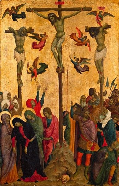   Crucifixion Duccio Di Buoninsegna Repro Oil Painting Custom