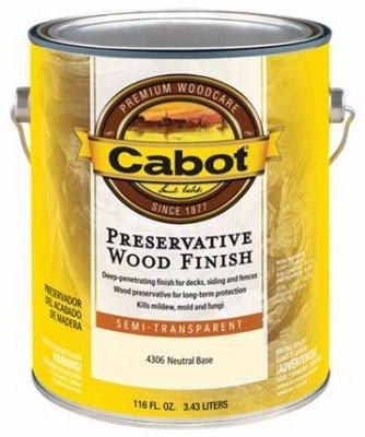 Cabot Samuel 4306 07 Cabot 1 Gallon Exterior Wood Stain Preservative 