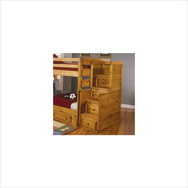 Coaster Rustic Bunk Bed Stairway Chest [196031]