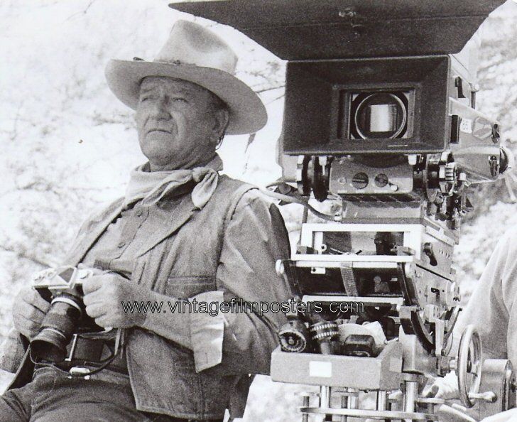 John Wayne Camera Orig 1973 Candid The Train Robbers